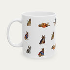 German Shepherd Halloween mug