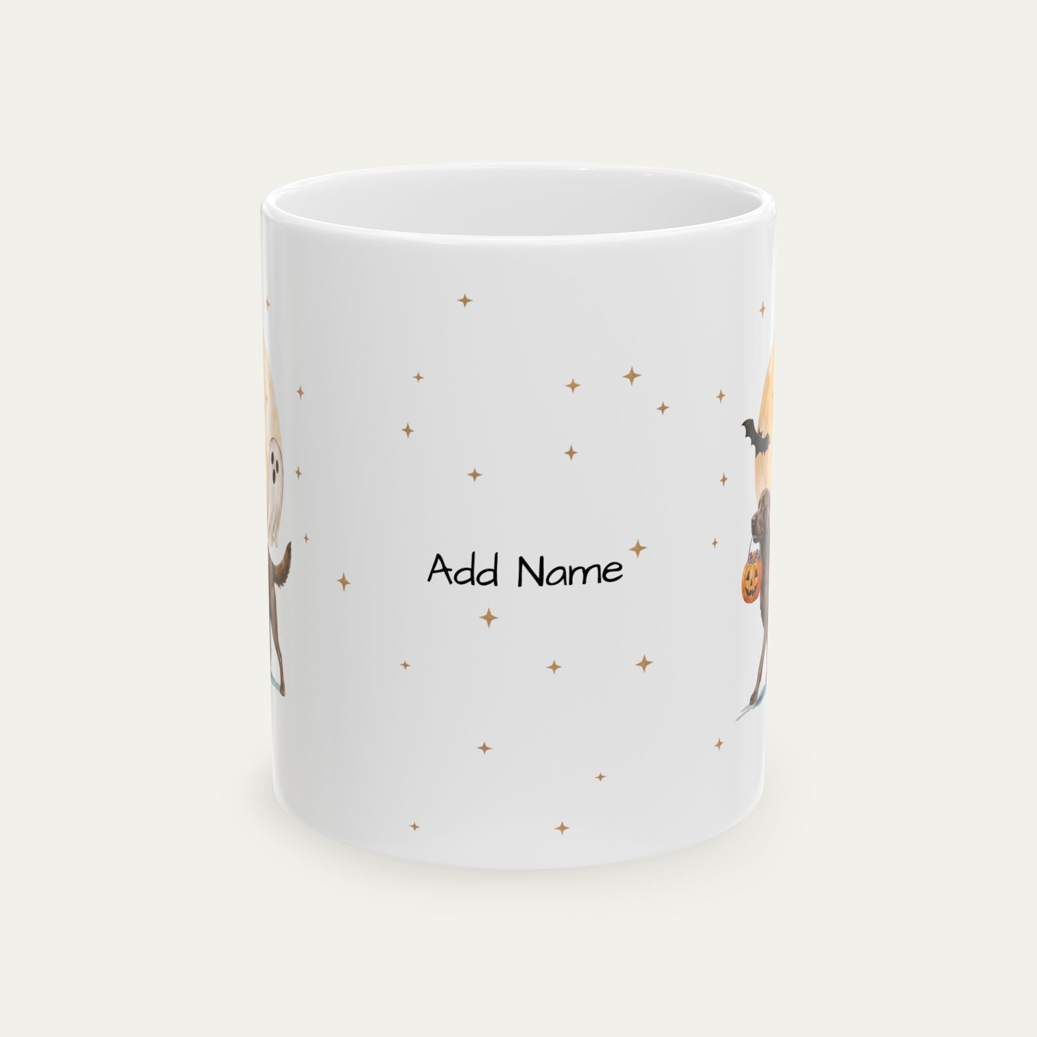 Custom Labrador Chocolate Halloween mug