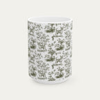 Chihuahua Shorthaired Sage Green Toile Mug