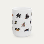 Poodle Black Halloween mug