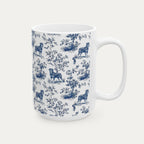 Rottweiler Blue Toile Mug