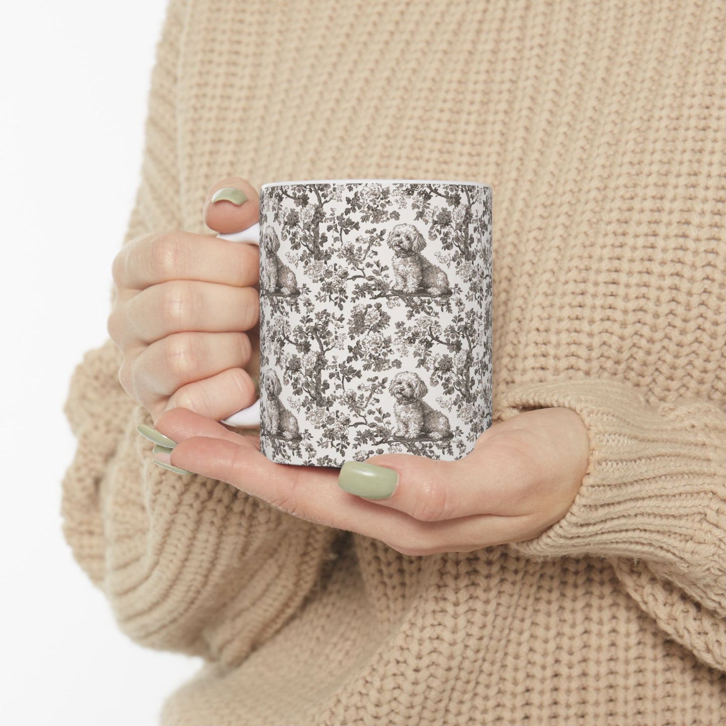 Bichon Frise Toile de Jouy Mug