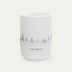Custom Beagle Tri Color Chistmas Santa Hat Mug