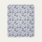 Shih Tzu Toile De Jouy Fleece Blanket