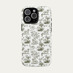 Labrador Retriever Sage Green Toile phone Case