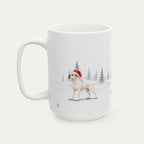 Custom Boxer  White  Christmas Santa Hat Mug