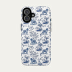 Newfoundland Blue Toile Phone case