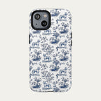 Pitbull Blue Toile Phone case