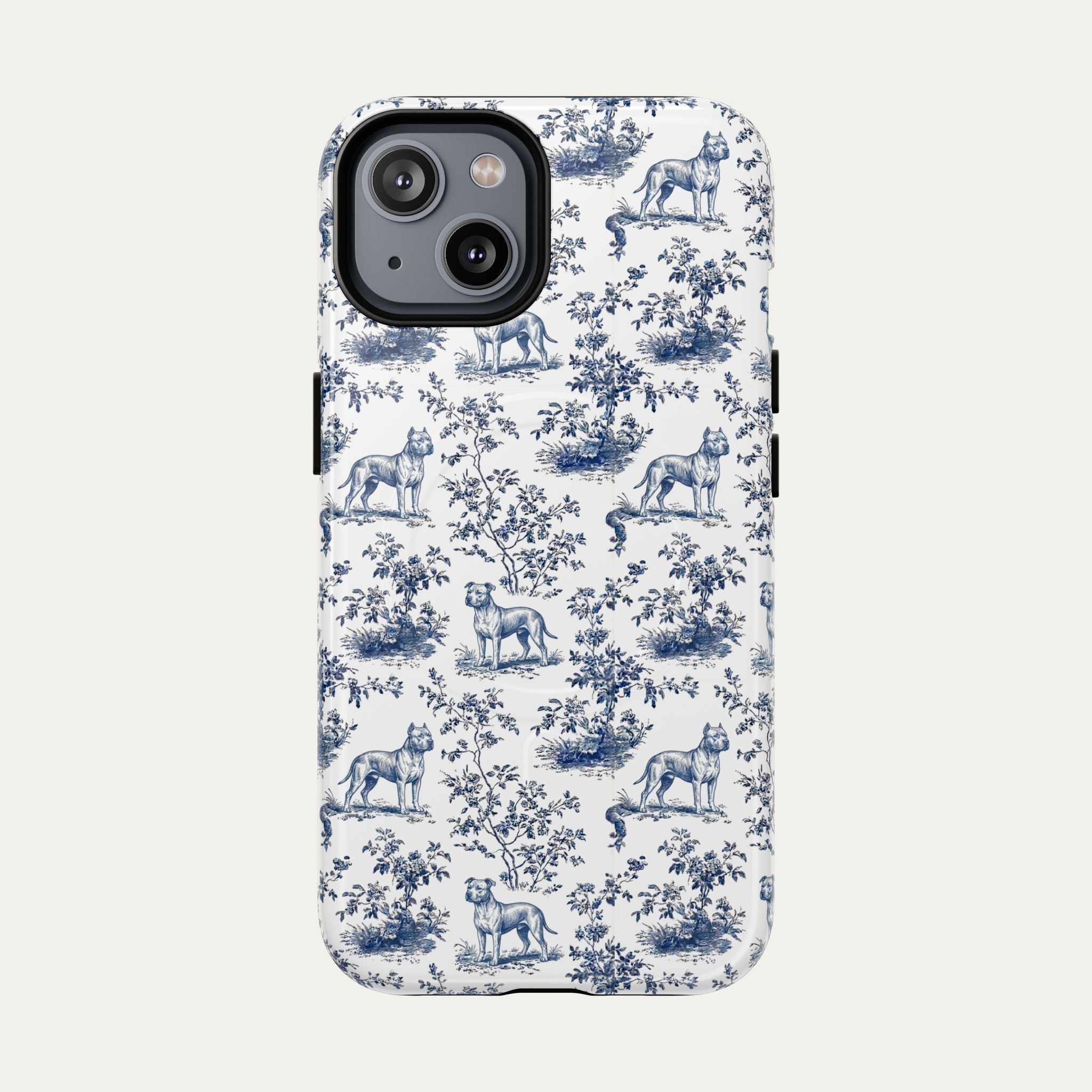 Pitbull Blue Toile Phone case