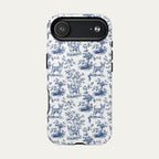 Chihuahua Shorthaired Blue Toile Phone case