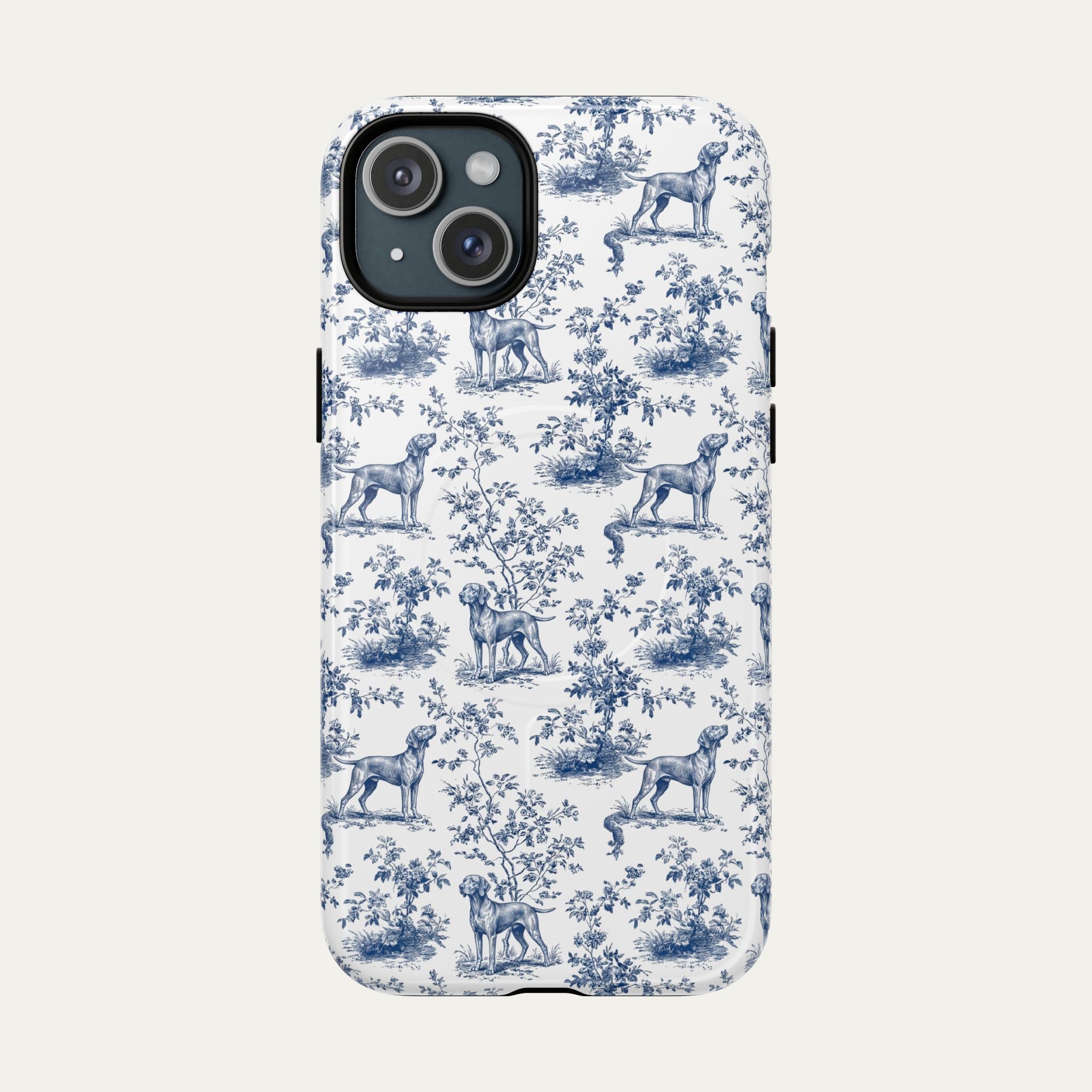 Vizsla Blue Toile Phone case