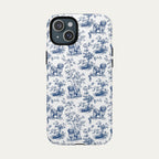 Havanese Blue Toile Phone case