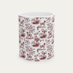 German Shorthaired Pointer Burgundy Toile Mug