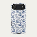 Rhodesian Ridgeback Blue Toile Phone case