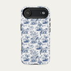 Ragdoll Cat Blue Toile Phone case