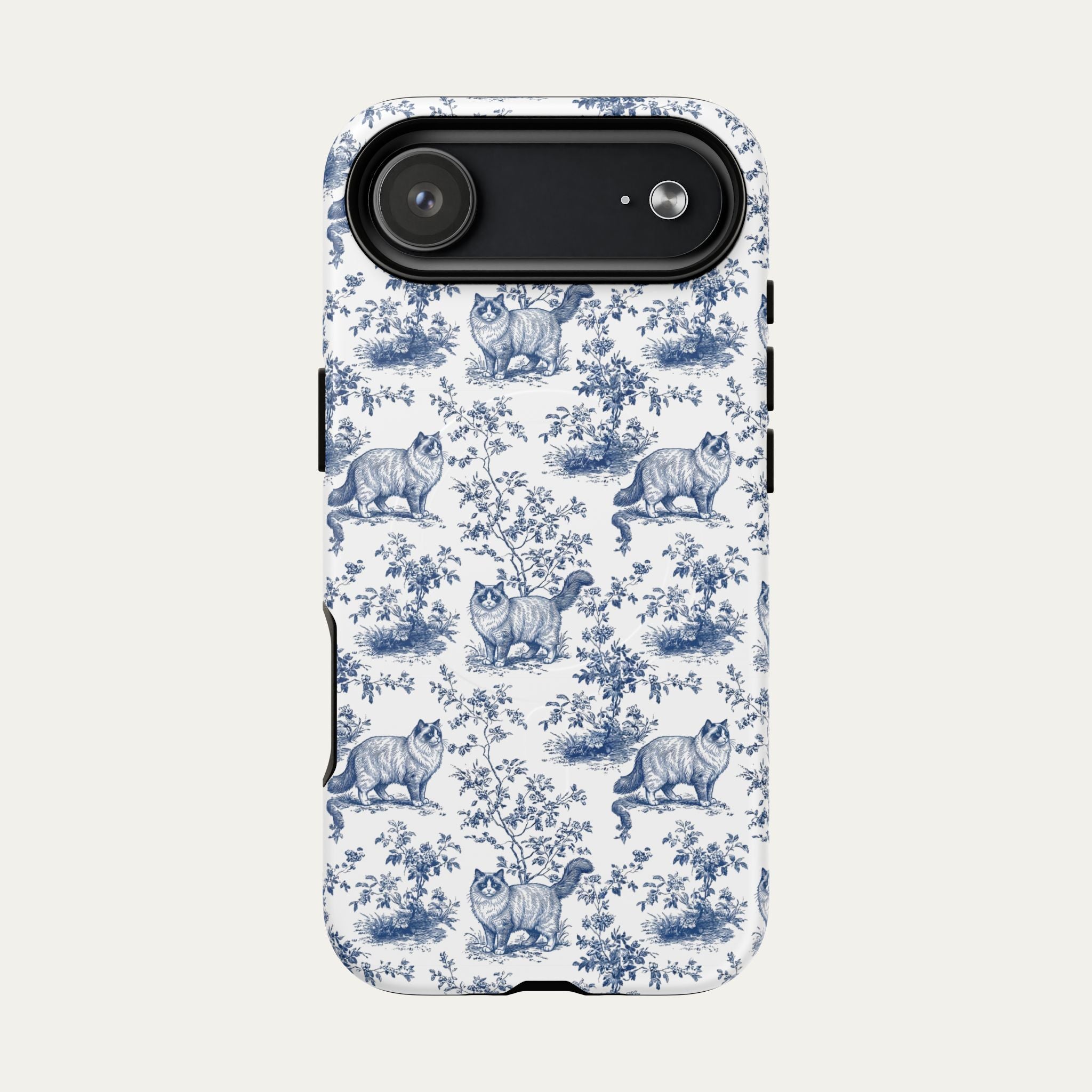 Ragdoll Cat Blue Toile Phone case