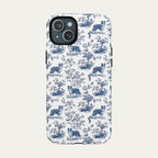 Border Collie Blue Toile Phone case