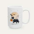 Custom Border Collie Halloween mug