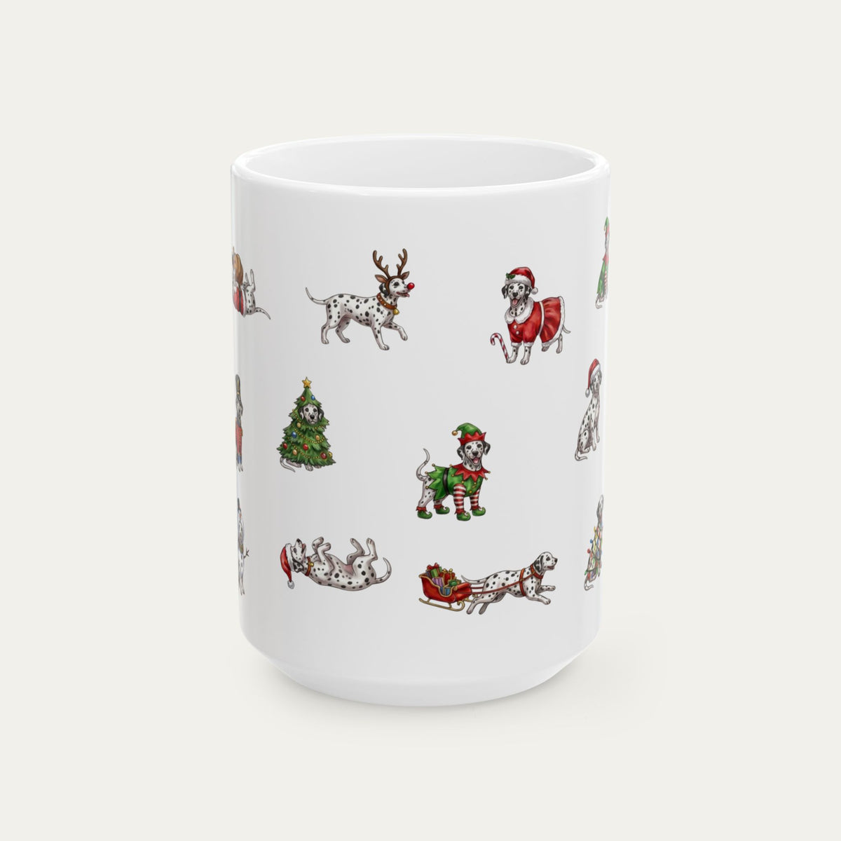 Dalmatian Christmas Mug