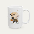 Custom Pitbull brindle Halloween mug