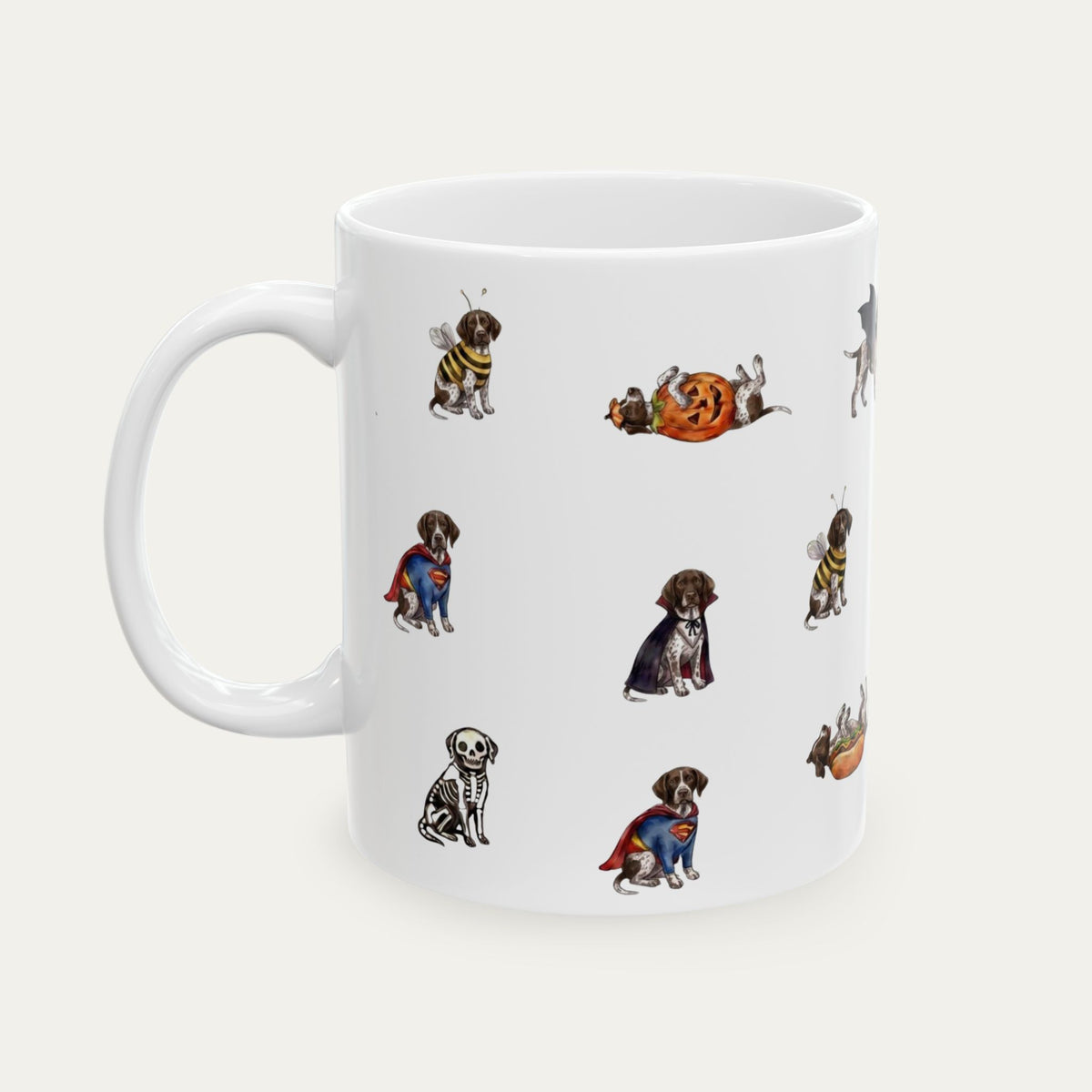 German Shorthaired Pointer Halloween mug