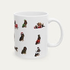 Cavalier Spaniel Black and Tan Christmas Mug