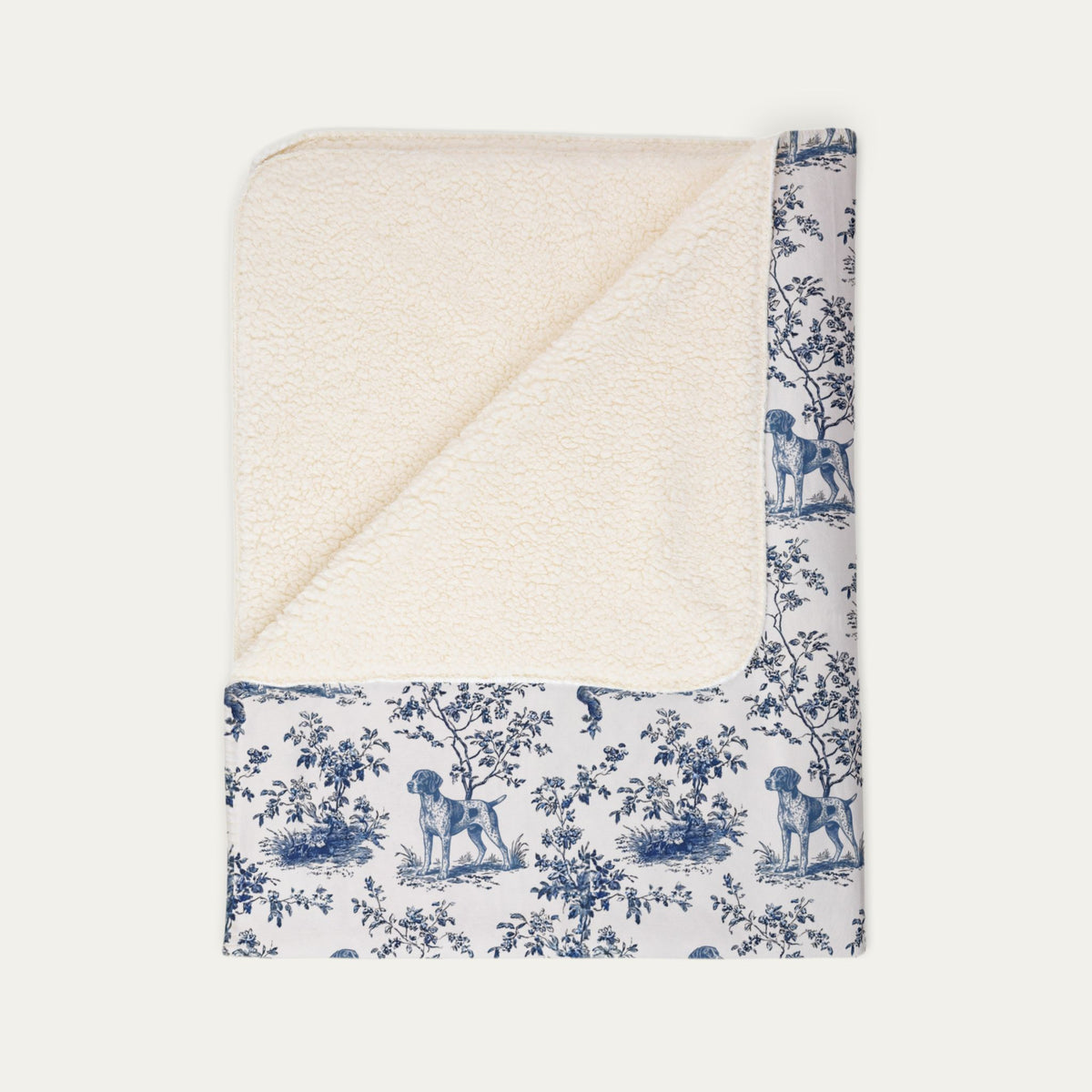 German Shorthaired pointer Toile De Jouy Fleece Blanket