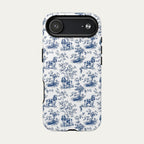 Cocker Spaniel Blue Toile Phone case