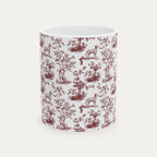 Dalmatian Burgundy Toile Mug