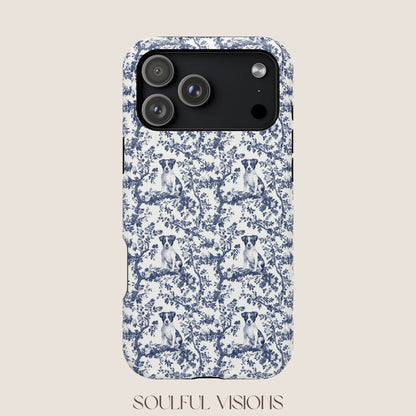 Jack Russell Toile De Jouy Magnetic Phone Case