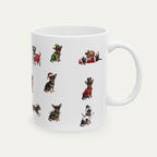 Chihuahua SH Black and Tan Christmas Mug