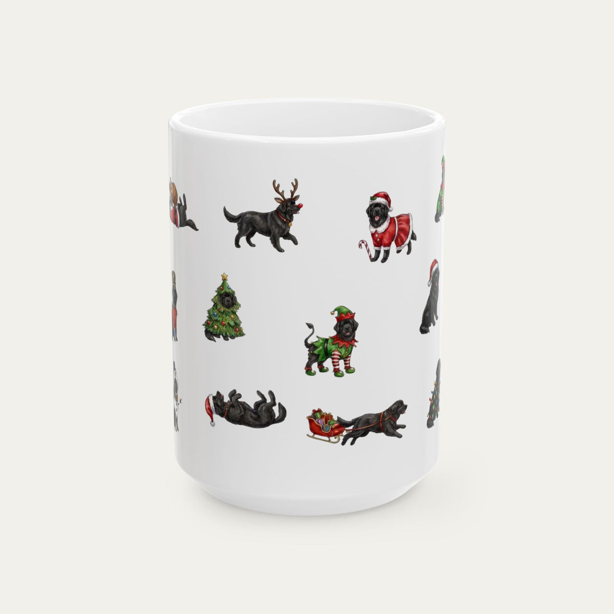 Newfoundland Black Christmas Mug