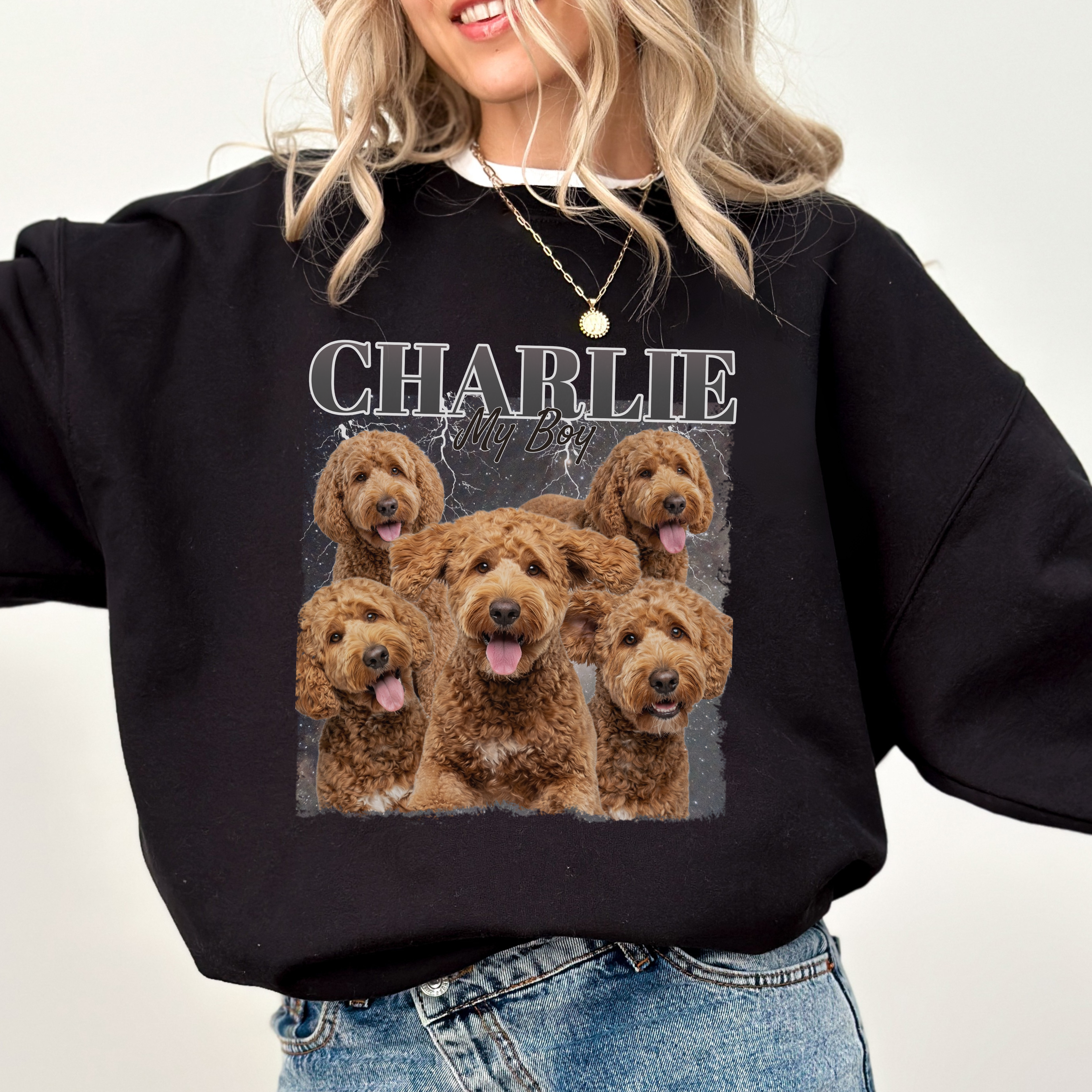 Custom Pet Bootleg Sweatshirt
