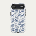 Saint Bernard Blue Toile Phone case