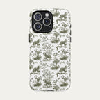Bernedoodle Sage Green Toile phone Case