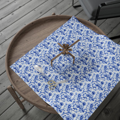 Cavapoo French Toile De Jouy Wrapping Paper