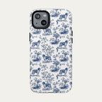 Saint Bernard Blue Toile Phone case