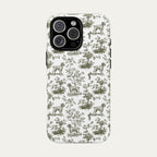 Wirehaired Pointing Griffon Sage Green Toile phone Case