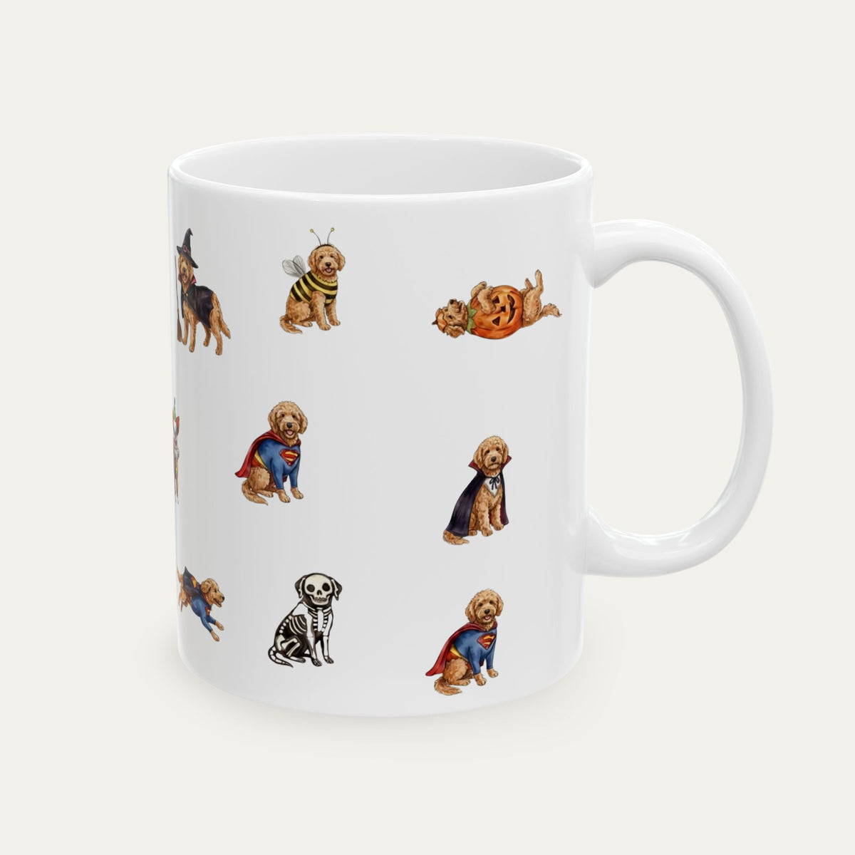 Goldendoodle Apricot Halloween mug