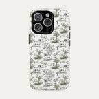 Pug Sage Green Toile phone Case
