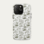 Jack Russell Terrier Sage Green Toile phone Case