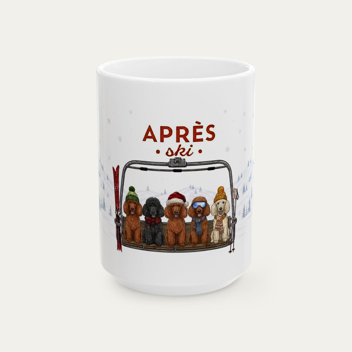 Standard poodle  Aprés Ski Mug