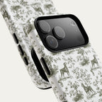 Doberman Sage Green Toile phone Case