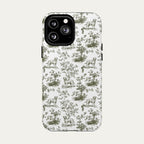 Labrador Retriever Sage Green Toile phone Case