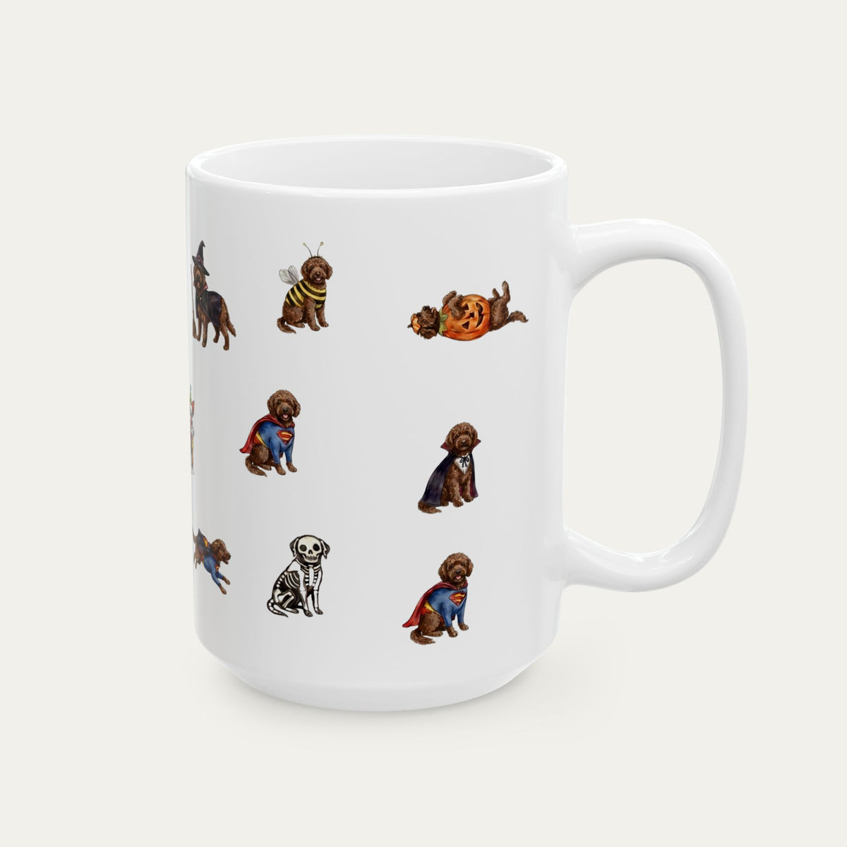 Goldendoodle Chocolate Halloween mug