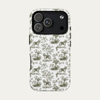 Bloodhound Sage Green Toile phone Case