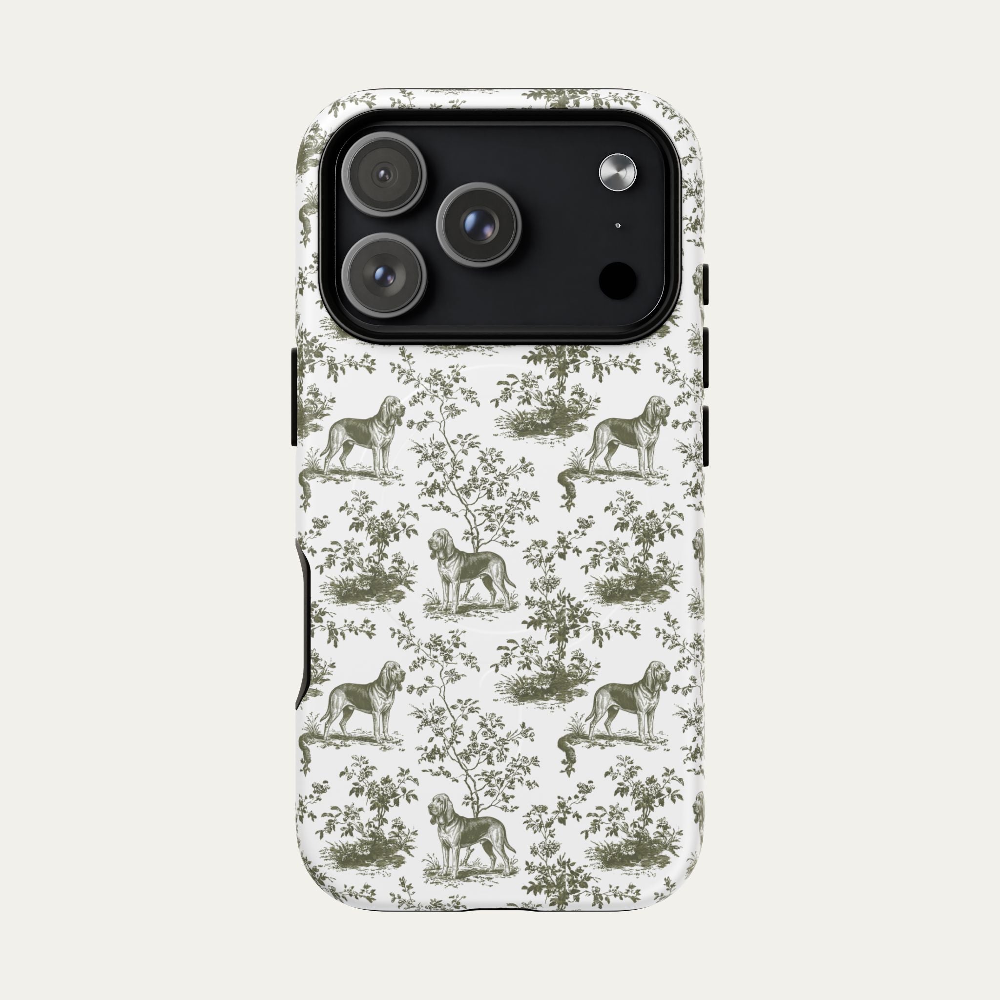 Bloodhound Sage Green Toile phone Case