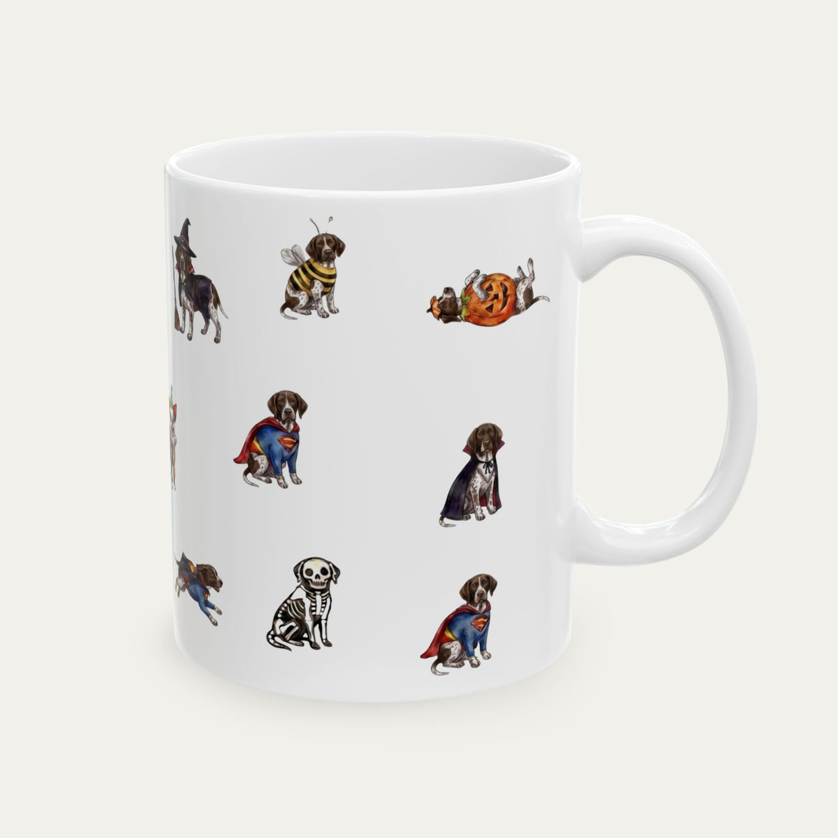 German Shorthaired Pointer Halloween mug