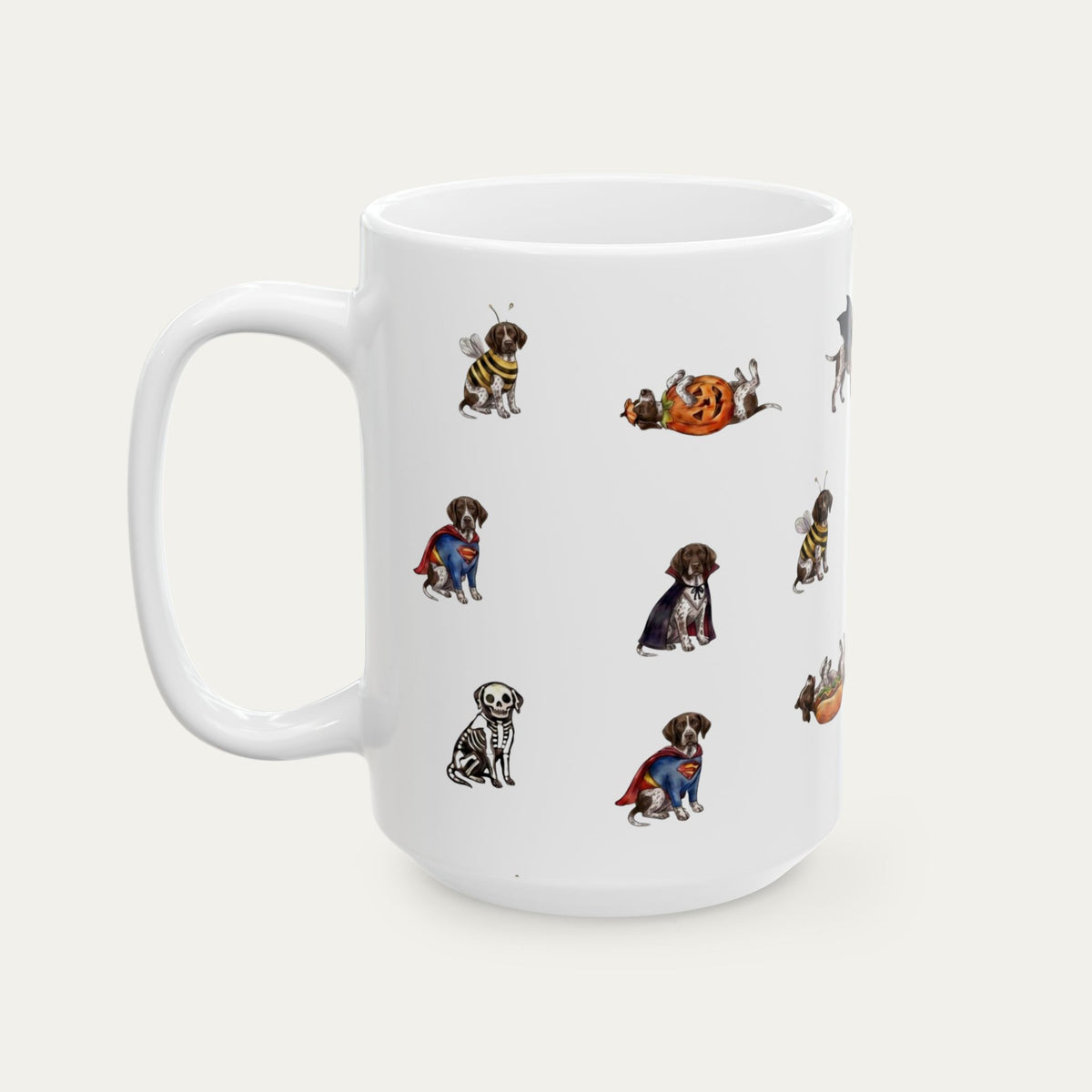 German Shorthaired Pointer Halloween mug