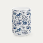 Bernedoodle Blue Toile Mug